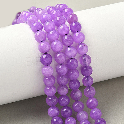 Dyed Natural Malaysia Jade Beads Strands X-G-G021-02A-05-1