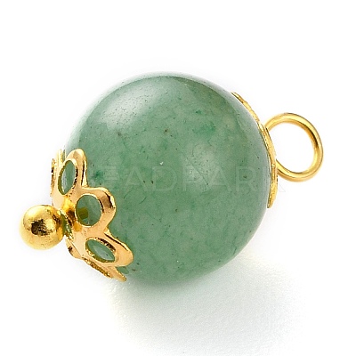 Natural Lapis Lazuli & Red Agate & Green Aventurine & Rose Quartz & Tiger Eye Pendants X-PALLOY-JF00580-1