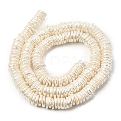 Electroplated Shell Pearl Beads Strands BSHE-B009-E01-2x7mm-1