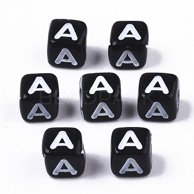 Opaque Acrylic Beads SACR-N002-01A-1