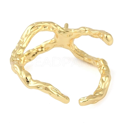 Brass Cuff Finger Ring Settings KK-L219-15D-G-1