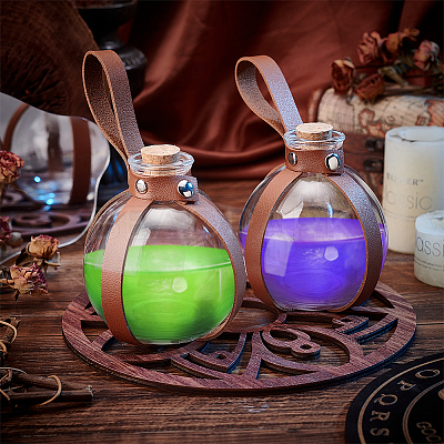 Dark Magic Cork Potion Bottle AJEW-WH0415-80C-1