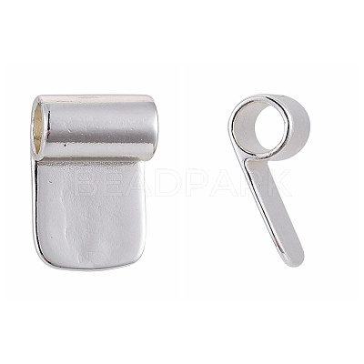 Brass Glue-on Flat Pad Bails X-KK-D519-B-S-1
