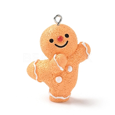 Christmas Theme Opaque Resin Pendants LS-RESI-I336-01P-05-1