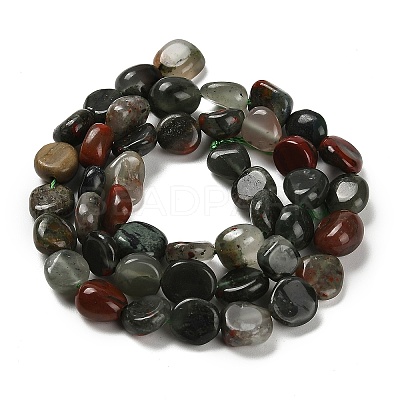 Natural African Bloodstone Beads Strands G-P497-01E-13-1