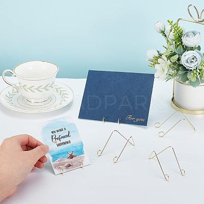 Alloy Place Card Holder DJEW-WH0018-24-1
