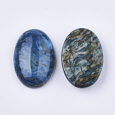 Natural Netstone Cabochons X-G-S349-25B-10-1