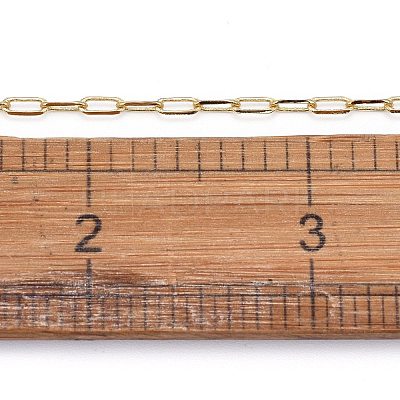 3.28 Feet Soldered Brass Paperclip Chains X-CHC-G005-03G-1