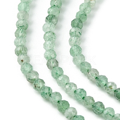 Natural Green Strawberry Quartz Beads Strands G-Z034-A02-02-1