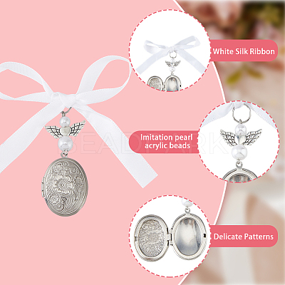 316 Surgical Stainless Steel Locket Pendants PALLOY-FH00049-1