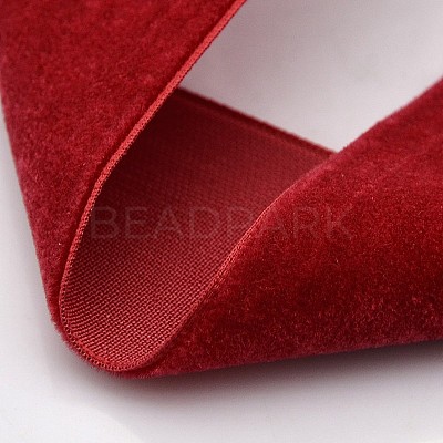 Polyester Velvet Ribbon for Gift Packing and Festival Decoration SRIB-M001-10mm-260-1