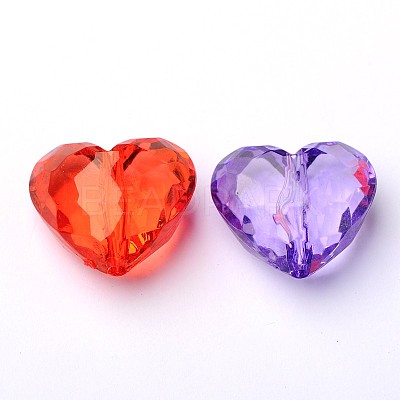 Transparent Acrylic Beads PL318Y-1