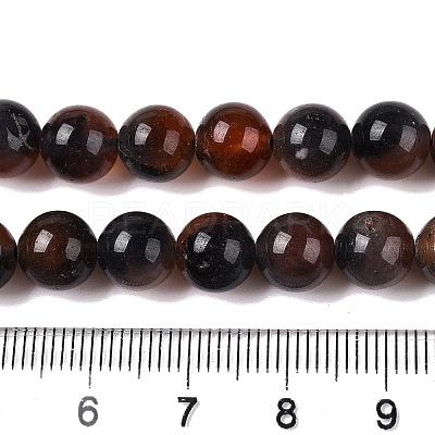 Dyed Natural White Jade Beads Strands G-T138-8mm-210-14-1