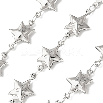 304 Stainless Steel Star Link Chains CHS-Z004-21P-1