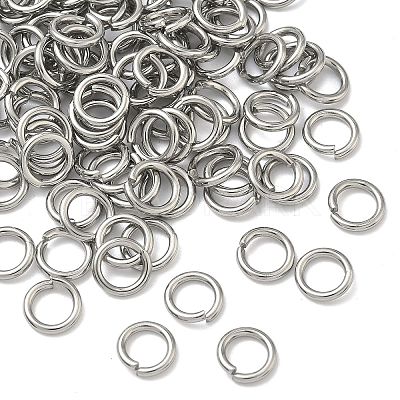 Tarnish Resistant 304 Stainless Steel Open Jump Rings X-STAS-E067-09-8mm-1