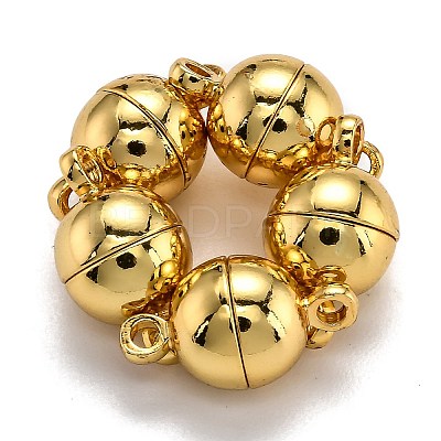 Rack Plating Brass Magnetic Clasps X-KK-F801-02A-G-1