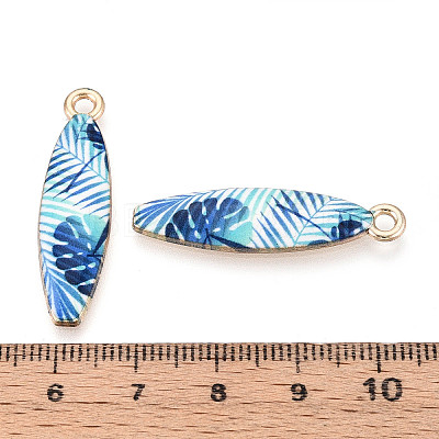 Alloy Enamel Pendants ENAM-T022-40KCG-02-1