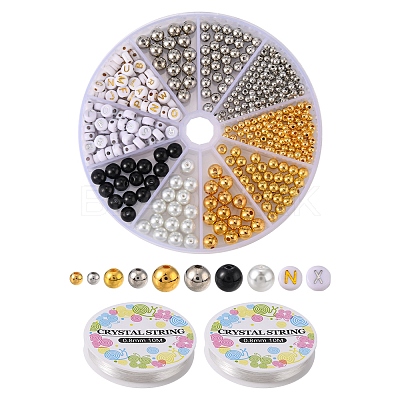 DIY Letter Beaded Bracelet Making KIt DIY-YW0006-10-1