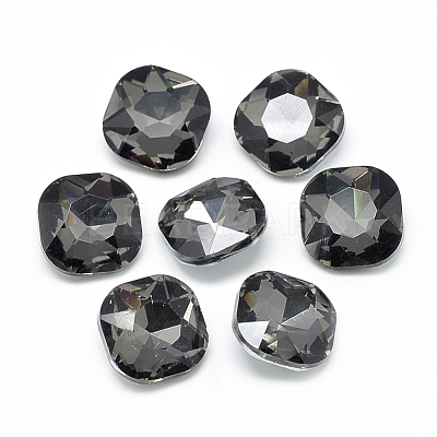 Pointed Back Glass Rhinestone Cabochons RGLA-T032-10x10mm-07-1