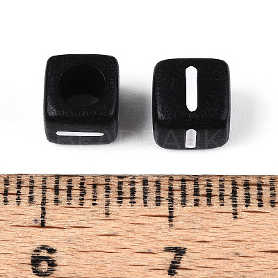 Initial Acrylic Horizontal Hole Beads OACR-ZX006-35I-1