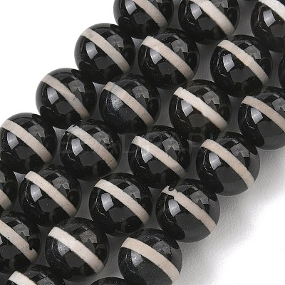 Tibetan Style dZi Beads Strands GG-CBA3DA1-02-1