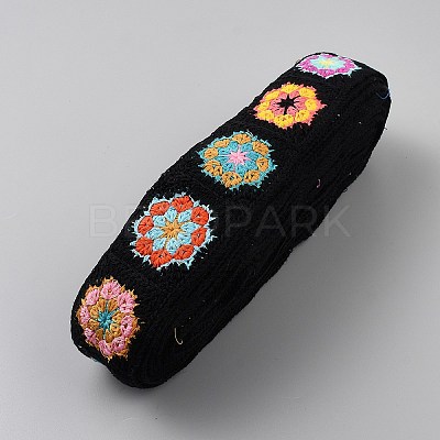 Polyester Embroider Ribbon OCOR-WH0105-039A-1