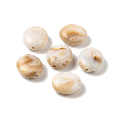 Two Tone Opaque Acrylic Beads X-MACR-M044-01B-1