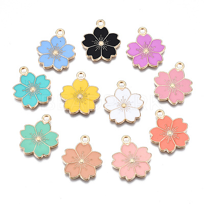Alloy Enamel Pendants X-ENAM-S121-115-1