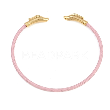 Braided Steel Wire Bangles Making KK-CBA6056-02E-G-1