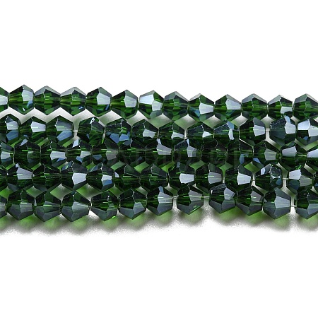 Transparent Electroplate Glass Beads Strands LS-GLAA-F029-3mm-C25-1