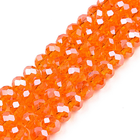 Electroplate Glass Beads Strands LS-EGLA-A034-T6mm-A23-1