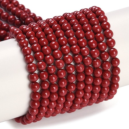 Synthetic Turquoise Beads Strands G-U004-02R-1