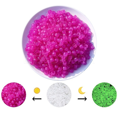 Luminous Acrylic Beads PW-WG47076-04-1