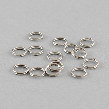Tarnish Resistant 304 Stainless Steel Split Rings STAS-Q186-01-8mm-1