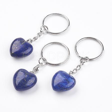 Natural Lapis Lazuli Keychain KEYC-F019-02M-1