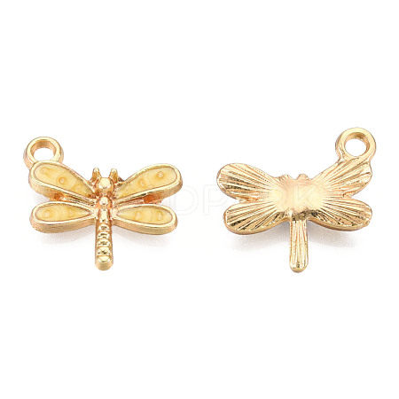 Light Gold Plated Alloy Charms ENAM-T009-02D-1