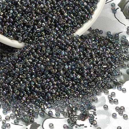 12/0 FGB Grade A Rainbow Transparent Mini Glass Seed Beads X-SEED-Q010-F556-1