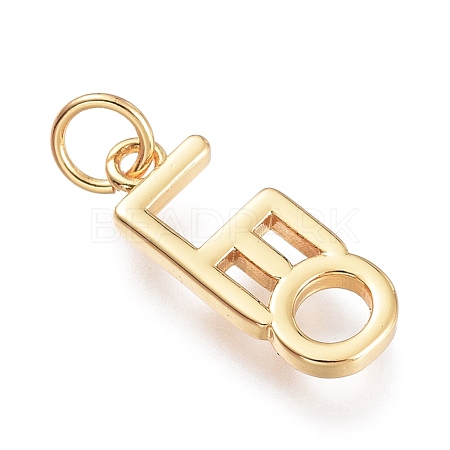 Brass Pendants ZIRC-I048-15G-11-1