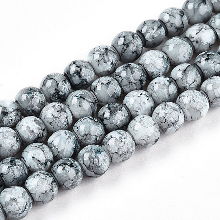 Baking Paint Glass Beads X1-DGLA-N003-8mm-A06-1