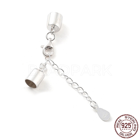 925 Sterling Silver Curb Chain Extender STER-G039-02D-S-1