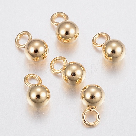 304 Stainless Steel Sphere Charms STAS-H436-67-3mm-1